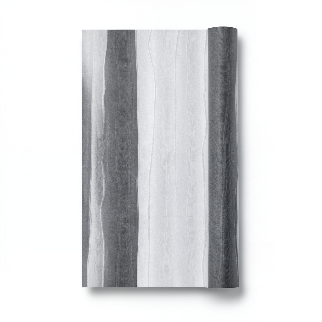 Classic Wall Decoration Vinyl Sheath 15.6m x 106cm Light & Dark Gray