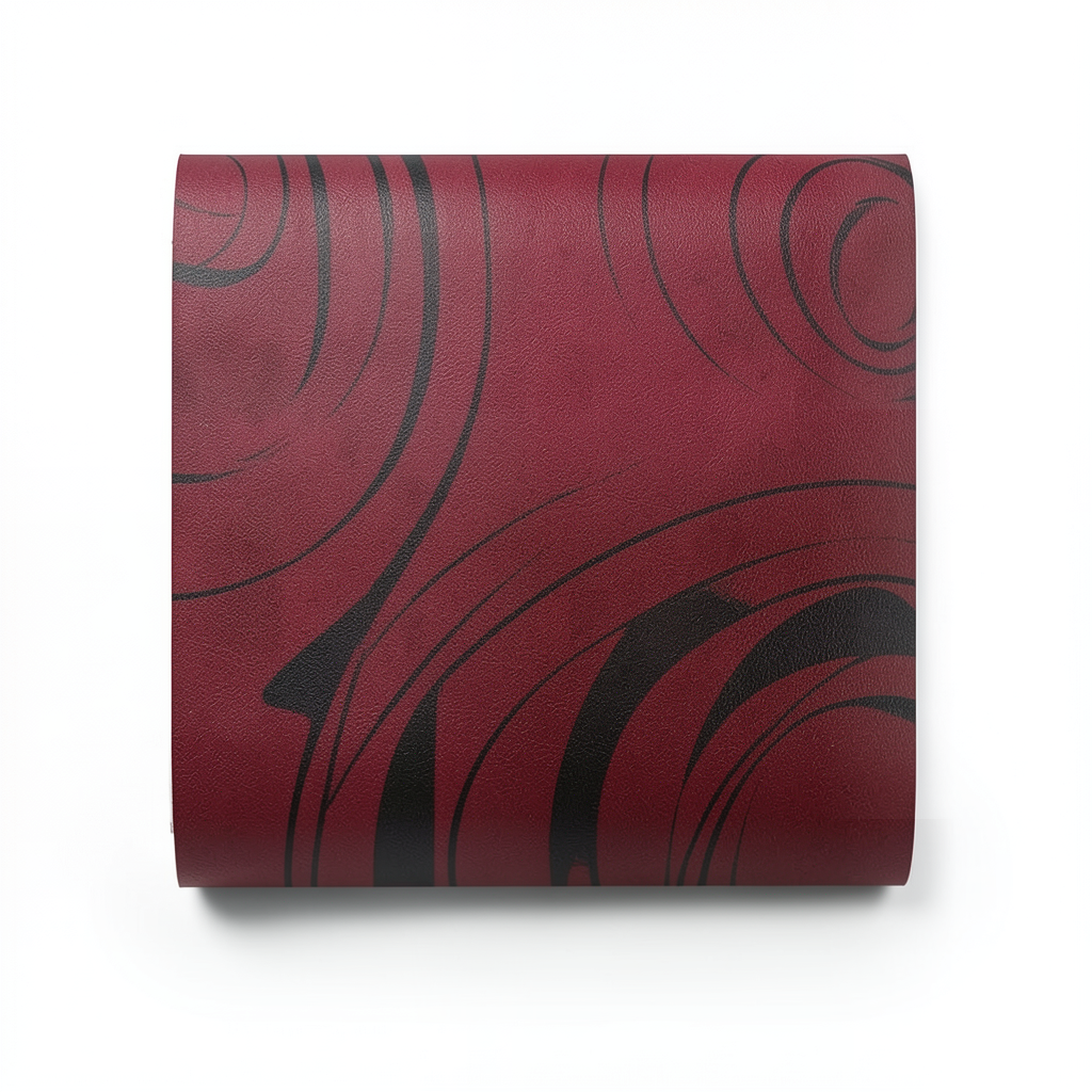 Wall Covering Classic Design 10m×53cm Ruby Red and Black