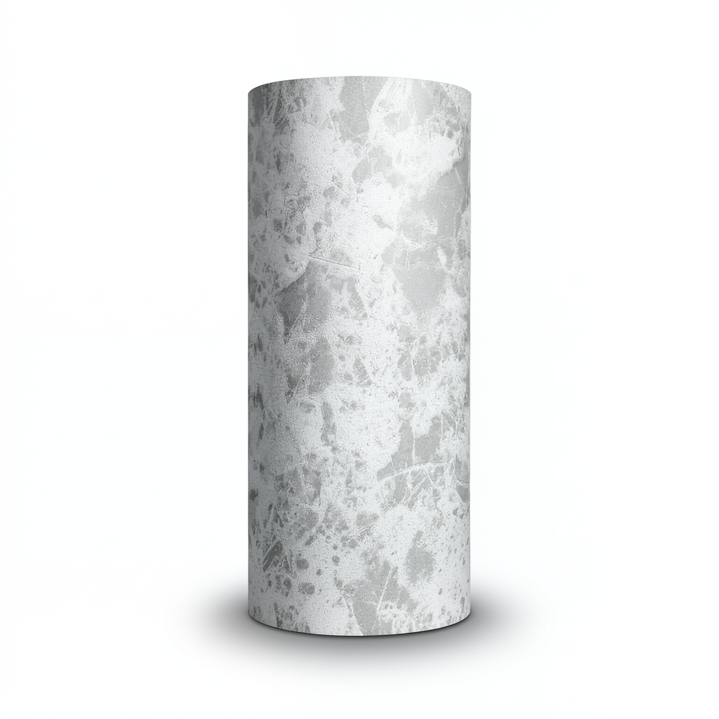 Classic Wall Covering Vinyl Sheath 15.6m x 106cm Soft Gray & White