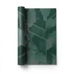 ورق حائط تصميم كلاسيك 15.6 م×106 سم اخضر داكن مع رمادي فاتح