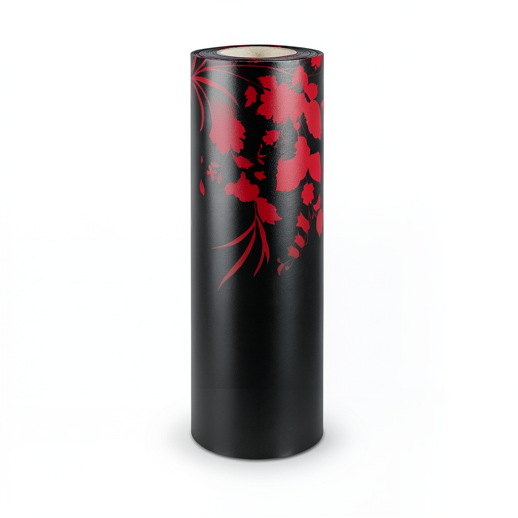 Classic Wallpaper Vinyl Sheath 10m x 53cm Red and Black