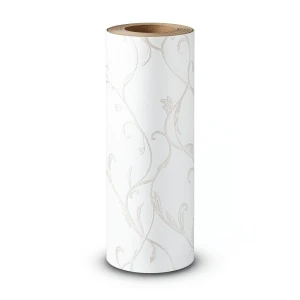 Wall Covering Classic Design 10m×53cm Bright White with Faint Brown