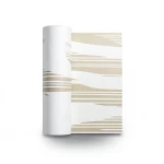 Classic Wallpaper Vinyl Sheath 10m x 53cm White Light Brown