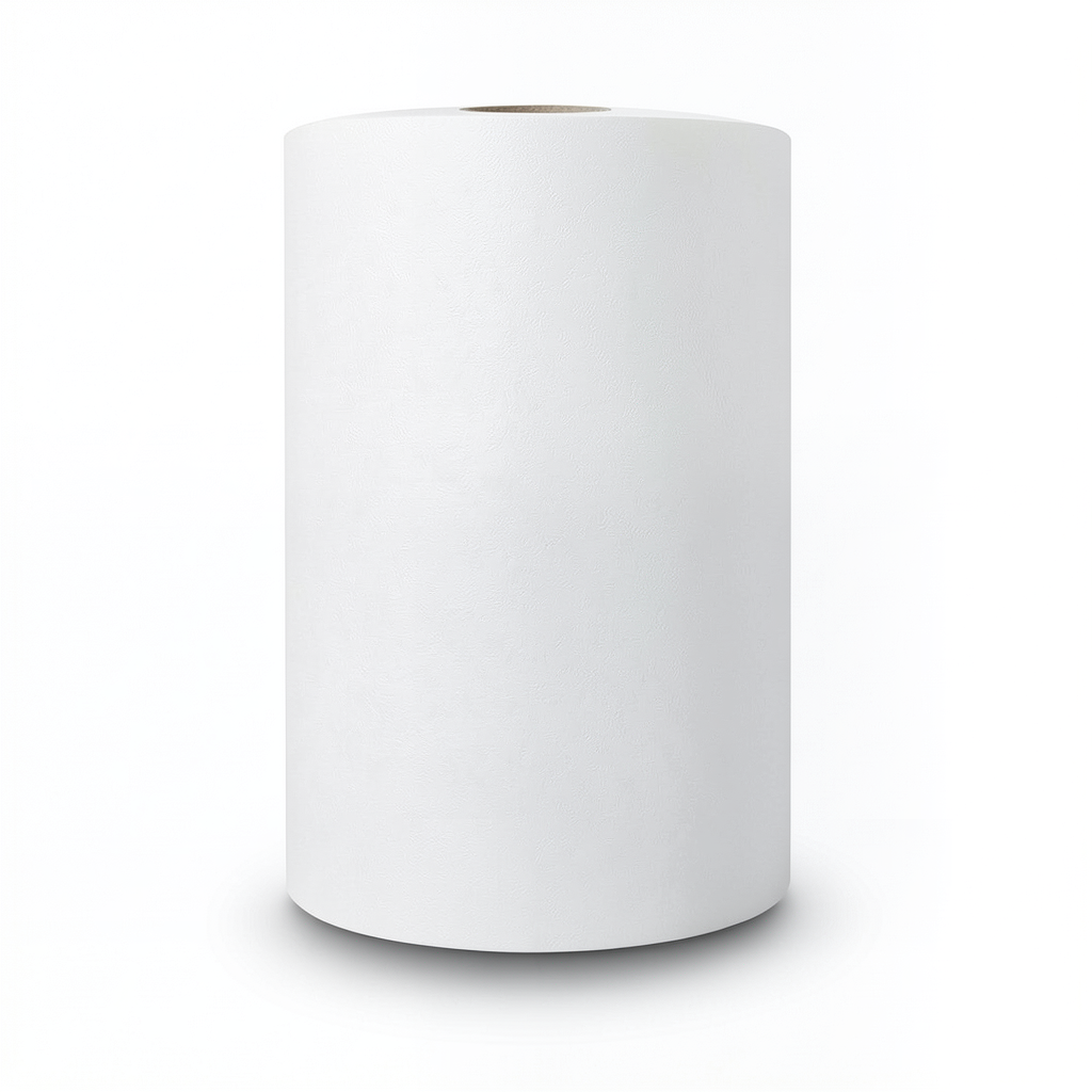 Plain Vinyl Wallpaper 15.6m×100cm White Color