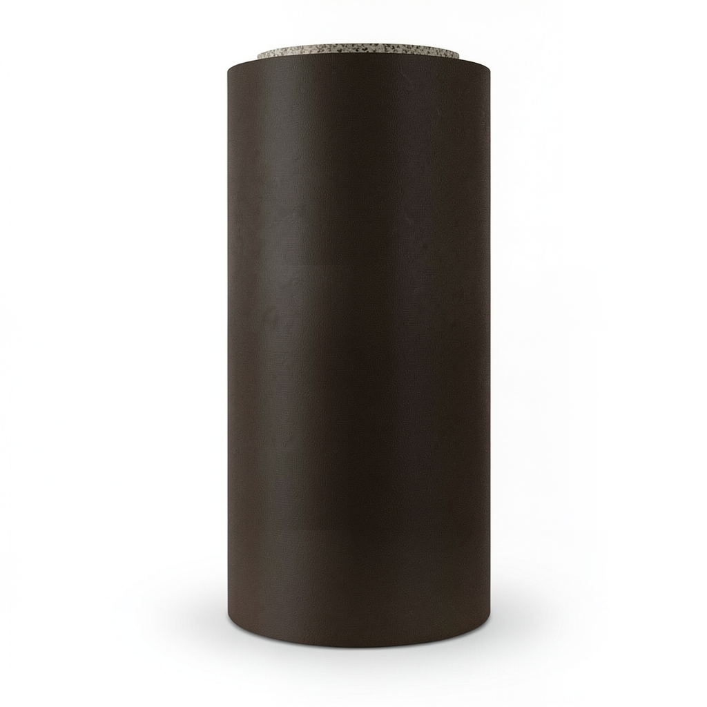 Plain Wallpaper Dark Brown 15.6 m x 100 cm Roll