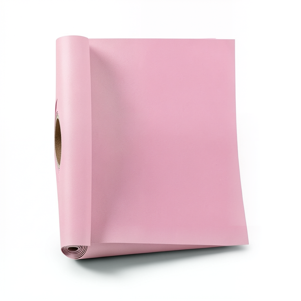 Plain Vinyl Wallpaper 15.6m x 106cm, Pink Color