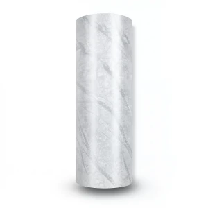 Classic Wallpaper Vinyl Sheath 15.6m x 106cm Light Gray & White