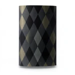 Wall Covering Classic Design 10m×53cm Black with Light Gold