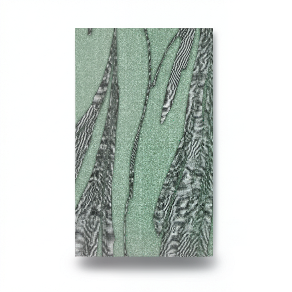 Wall Covering Classic Design 15.6m×106cm Green and Faint Gray