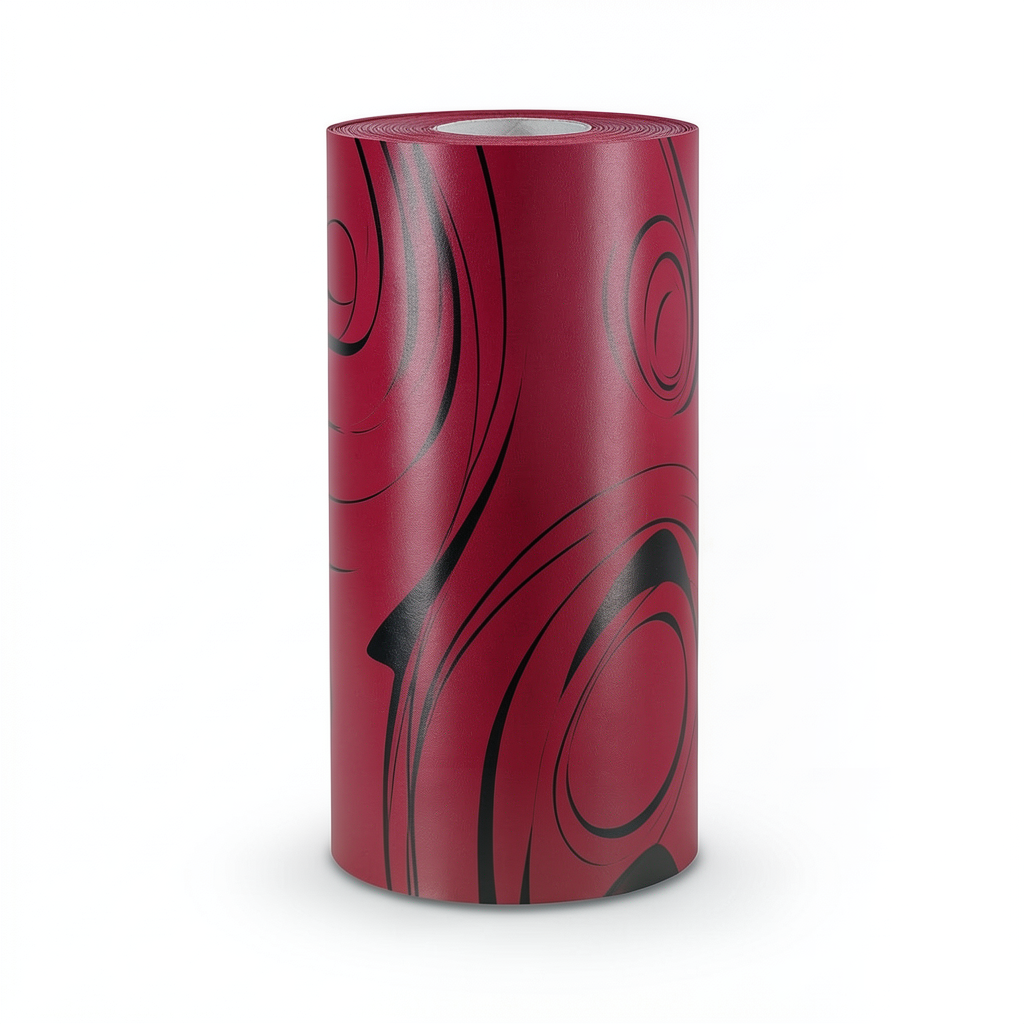 Wall Covering Classic Design 10m×53cm Ruby Red and Black