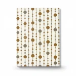 American wall Covering for youth and children, size 10 m x 0.53 m, off white with brown color, model GK8904 