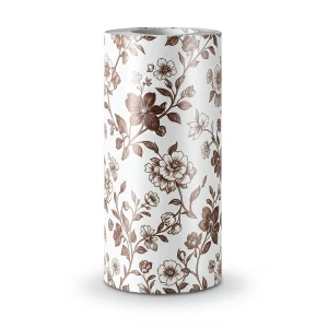 Classic Wall Decoration Vinyl Sheath 10m x 53cm Brown on White