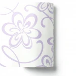 Youth and children wall decoration, off white with purple color, length 10 m, width 0.53 m, model GK8920 