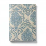 Italian Wall Decoration, Beige with Blue, Length 10 m, Width 0.73 m, Model 25013