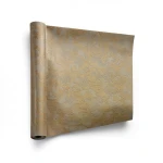 Classic Wallpaper Vinyl Sheath 10m x 53cm Brown with Gold