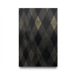Wall Covering Classic Design 10m×53cm Black with Light Gold