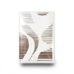 Classic Wallpaper Vinyl Sheath 10m x 53cm White with Brown