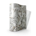 Wall Covering Classic Design 15.6m×106cm White with Brown and Gray