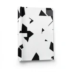 Vinyl Wall Decoration Youthful Design 10m×53cm White and Black
