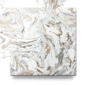 Wall Covering Classic Design 15.6m×106cm White with Brown and Gray