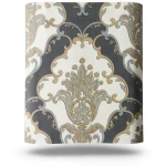 Classic Wallpaper Dark Gray with Beige, Size 10m×1.06m, Model 83005