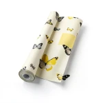 Vinyl Wallpaper Youthful Design 15.6m×106cm Yellow Black Beige