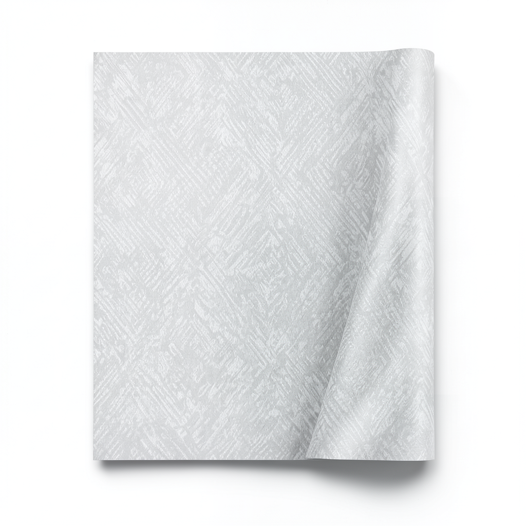 Patterned Wallpaper 15.6m x 106cm Light Gray
