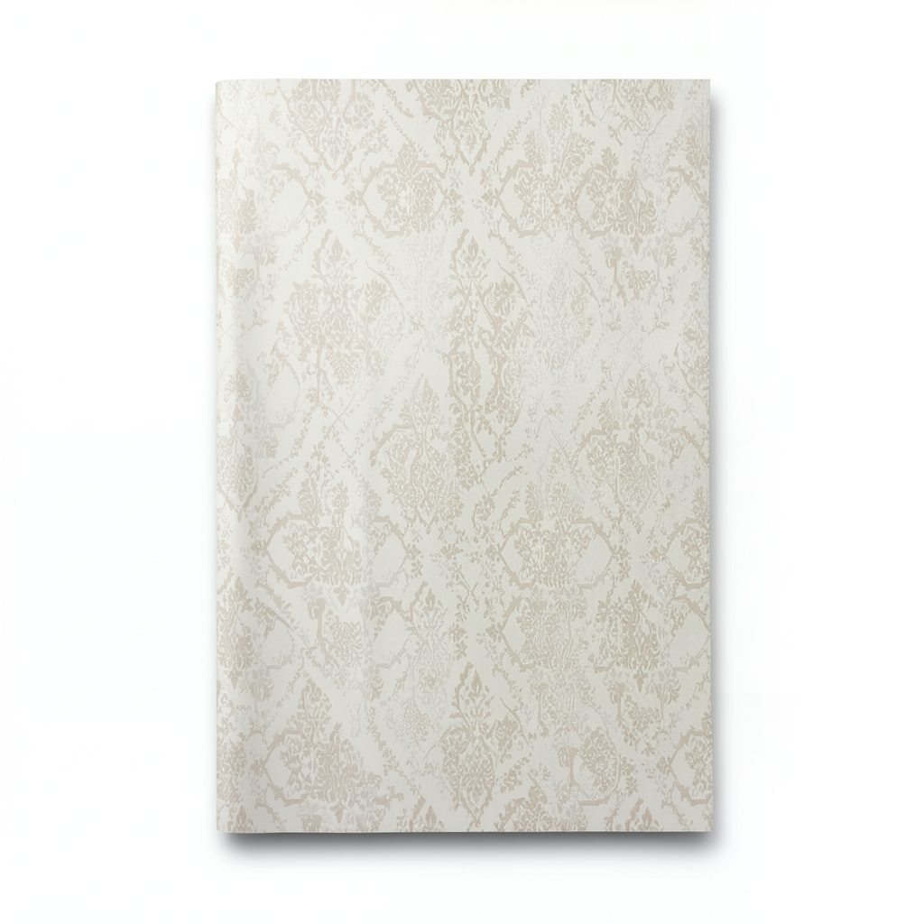 Patterned Wallpaper 15.6m Length, 106cm Width, Beige Color