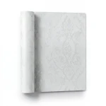 Patterned Wallpaper 15.6m×106cm Light Gray Color