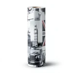 Vinyl Wallpaper Youthful Design 15.6m×106cm White Black Red