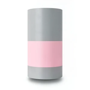 Vinyl Wall Decoration Youthful Design 10m×53cm Gray and Pink
