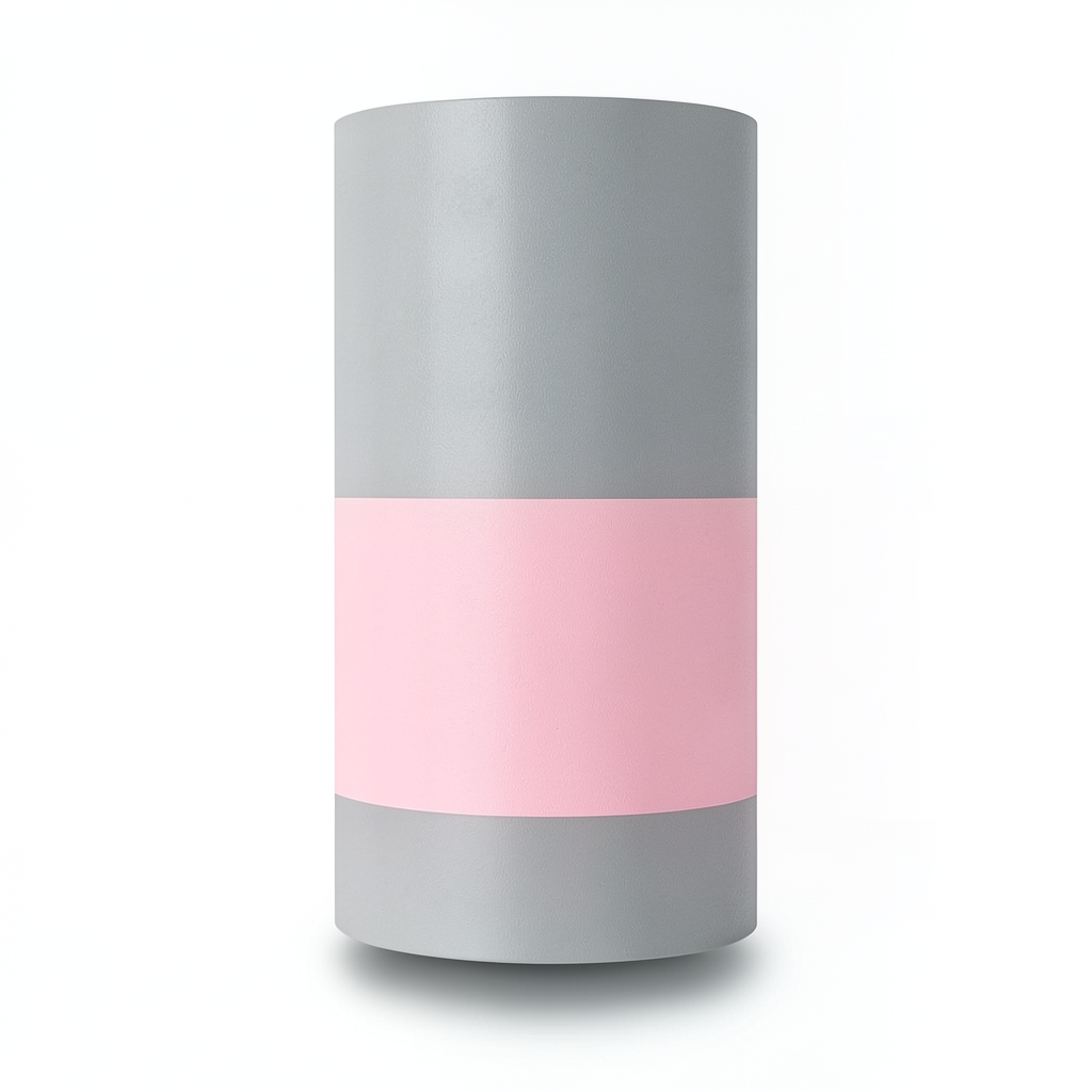 Vinyl Wall Decoration Youthful Design 10m×53cm Gray and Pink