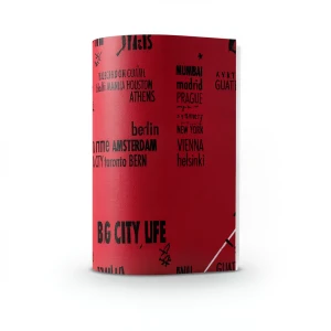 Youthful Wallpaper 10m x 53cm Red with Black and White