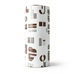 Youthful Wallpaper 10m x 53cm White and Brown