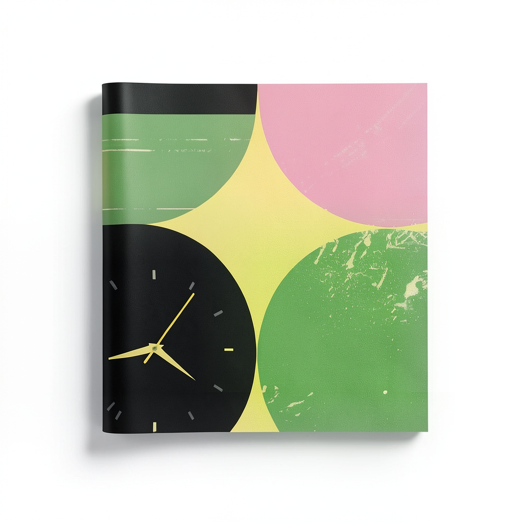 Vinyl Wall Decoration Youthful Design 10m×53cm Black Yellow Green Pink