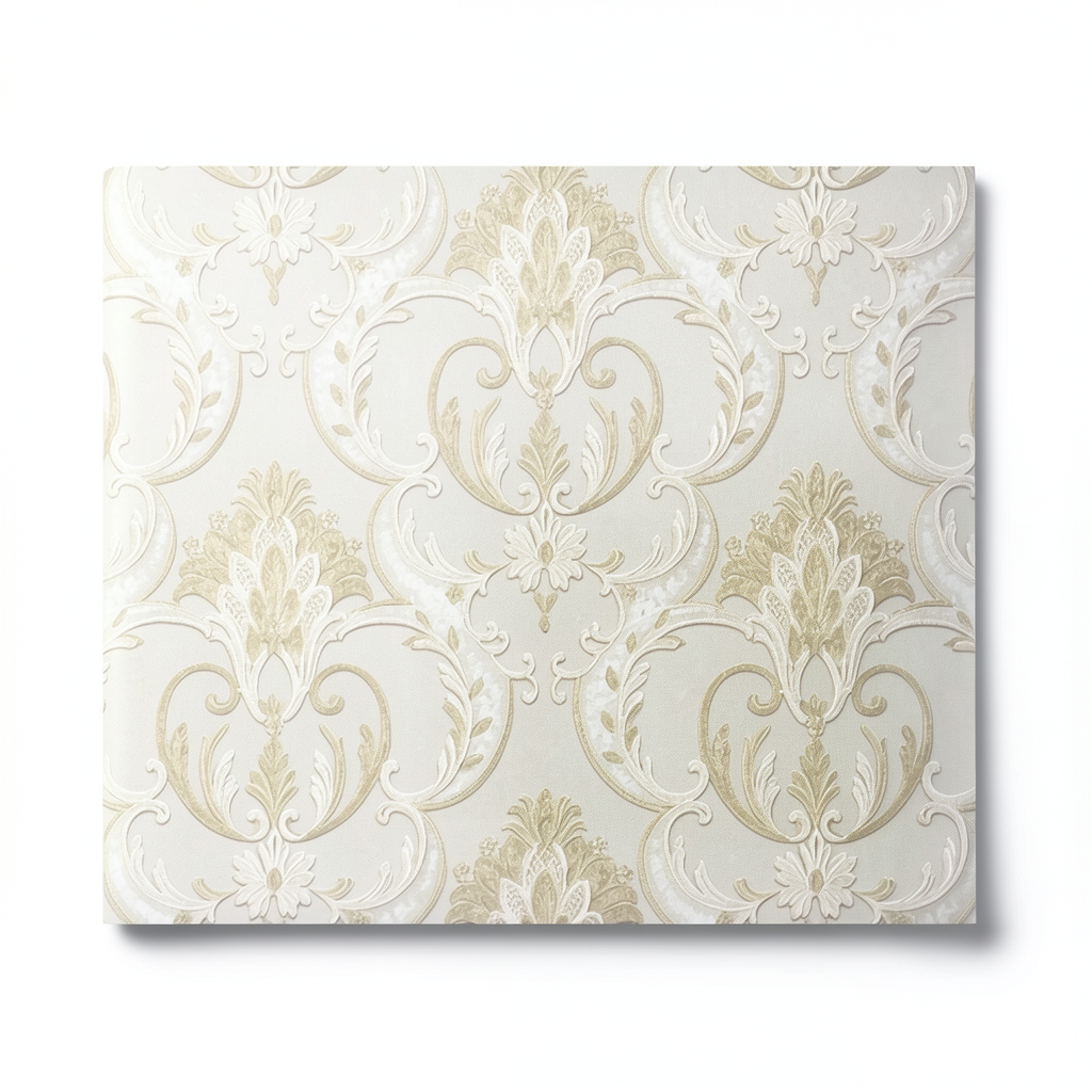 Italian Wallpaper 10m×1.06m Light Beige, Model 82002