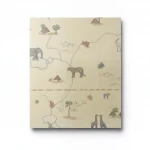 American wallpaper for youth and children, size 10 m x 0.53 m, beige color, model GK8985 