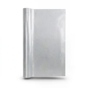 Vinyl Wallpaper Patterned Design 15.6m × 106 cm Silver