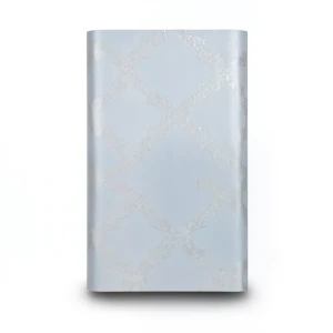 Vinyl Wallpaper Patterned Design 15.6m × 106 cm Silver Gray