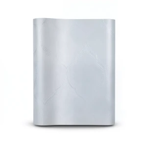 Vinyl Wallpaper Patterned Design 15.6m × 106 cm Silver Gray