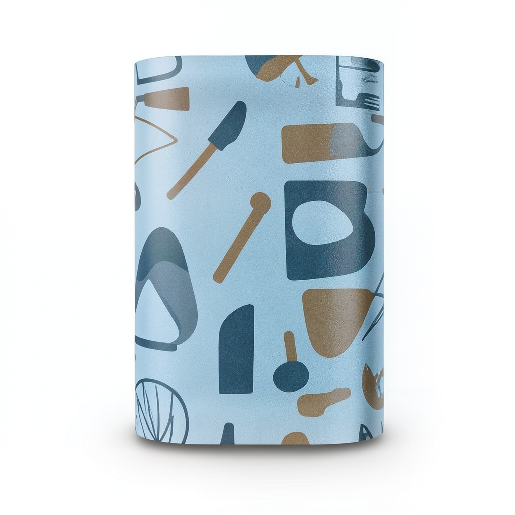 Vinyl Wallpaper Youthful Design 10m×53cm Blue and Brown