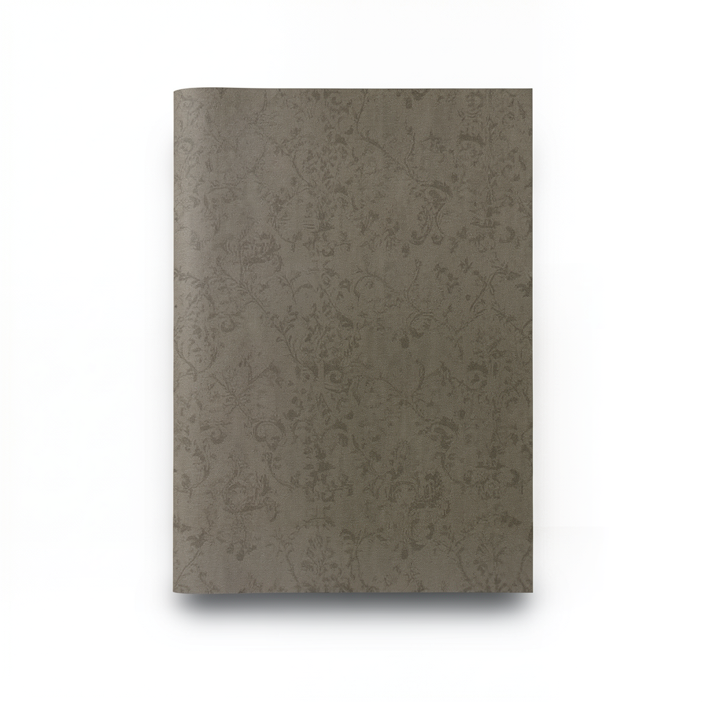 Vinyl Wallpaper Patterned Design 15.6m × 106 cm Dark Beige