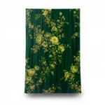 Italian Wall Decoration, Dark Green Color, Length 10 m, Width 0.73 m, Model 25042