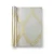 Vinyl Wallpaper Patterned Design 15.6m×106cm Gold with Gray - Image 1