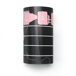 Youthful Wall Covering 10m x 53cm Black and Pink