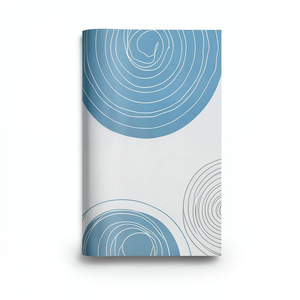 Youthful Wallpaper 10m x 53cm Blue with Gray and White
