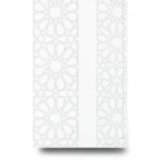 ورق جدران نقشات 15.6 م×100 سم أبيض ورمادي