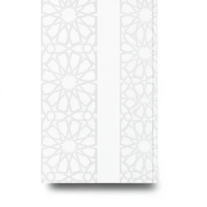 Patterned Wallpaper 15.6m×100cm White and Gray