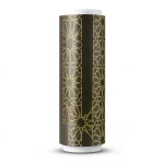 Patterned Wallpaper 15.6m Length, 100cm Width, Brown with Gold