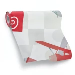 Youthful Wallpaper 10m x 53cm Red and Gray
